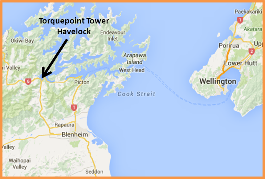 Map View of TorquePoint's office, Havelock, Marlborough, New Zealand
